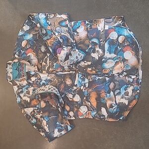 ROBERT GRAHAM DAN FLASHES ABSTRACT PRINT LONG SLEEVE BUTTON DOWN SHIRT